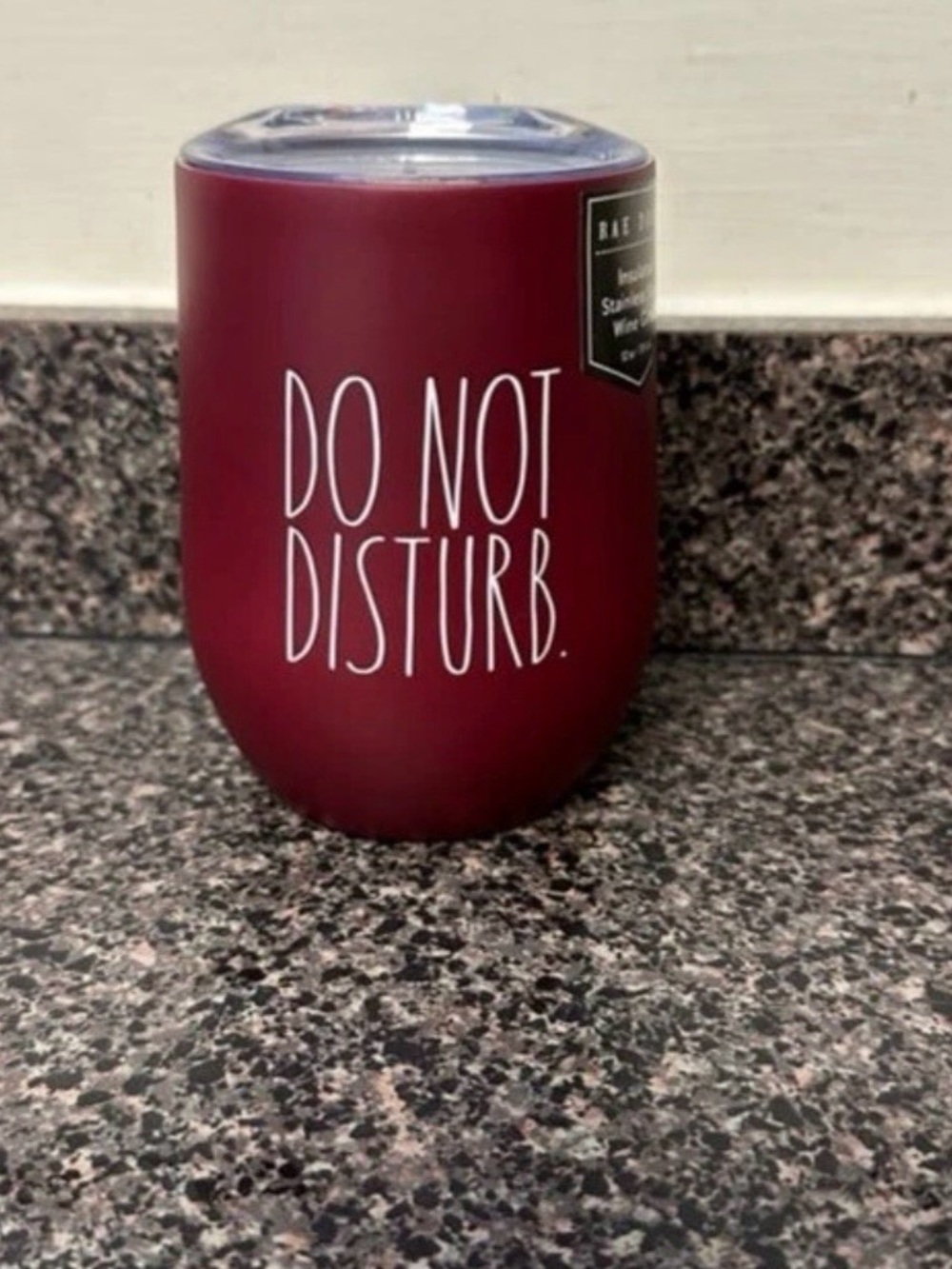 Rae Dunn "Do Not Disturb" Insulated Wine Tumbler